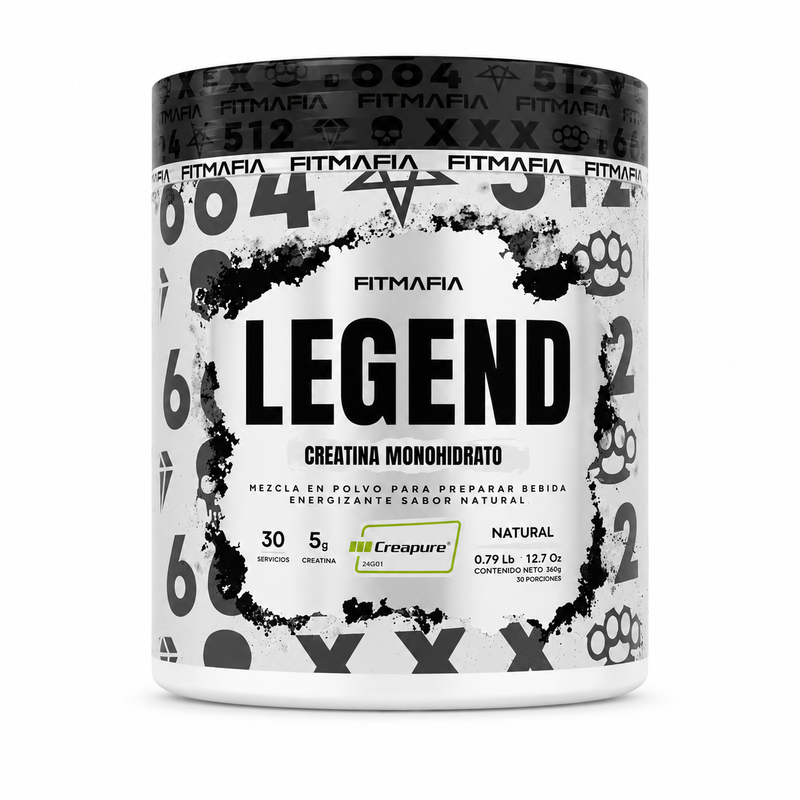 CREATINA MONOHIDRATO | FITMAFIA LEGEND | 5G DE CREAPURE® POR DOSIS | 30 SERVICIOS
