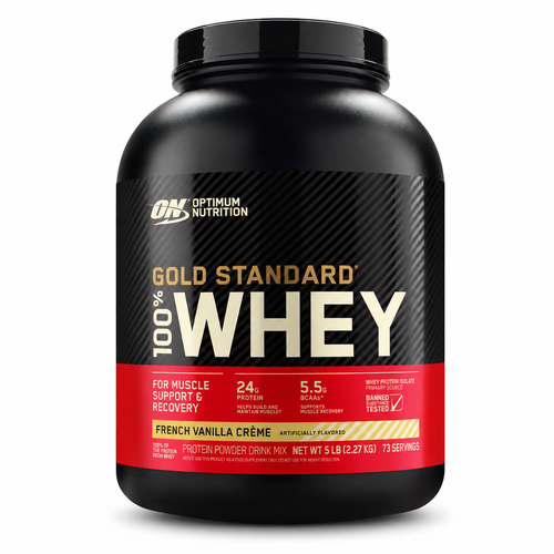 PROTEINA WHEY ISOLATE 24G | OPTIMUM NUTRITION GOLD STANDARD | VAINILLA 5LB 73 SERV