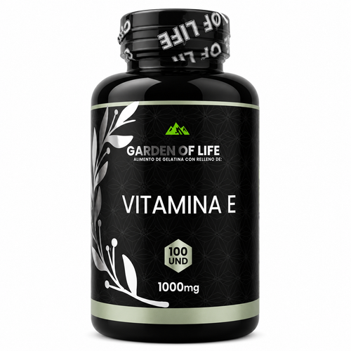 VITAMINA E 1000MG | GARDEN OF LIFE | 100 SOFTGELS