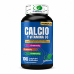CALCIO + VITAMINA D3 | 1200 MG | GREENSOFG | 100 UNIDADES