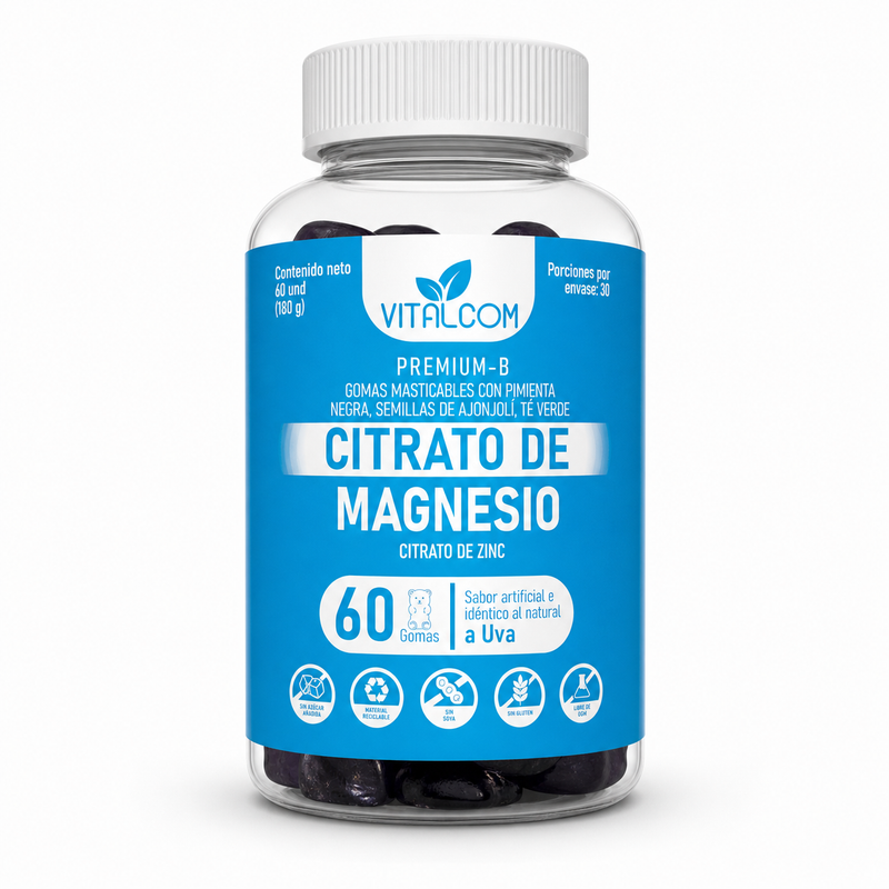 CITRATO DE MAGNESIO EN GOMITAS | VITALCOM