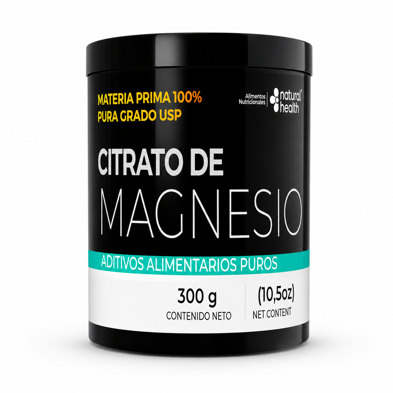 CITRATO DE MAGNESIO POLVO GRADO USP PURO | SIN ADITIVOS | VEGANO | KETO | 300G