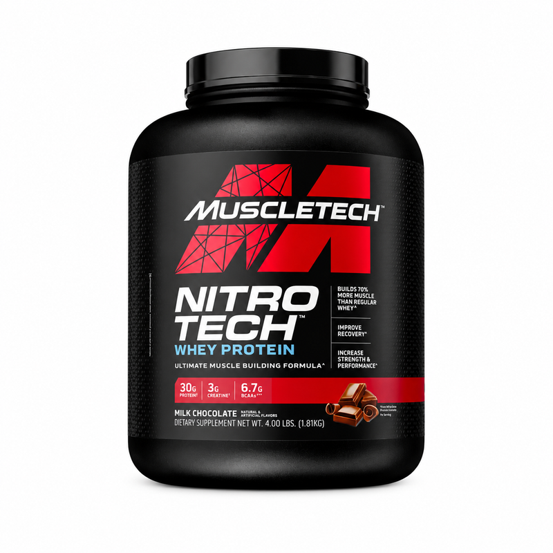 PROTEINA NITRO TECH WHEY | FORMULA TRIPLE | MUSCLETECH