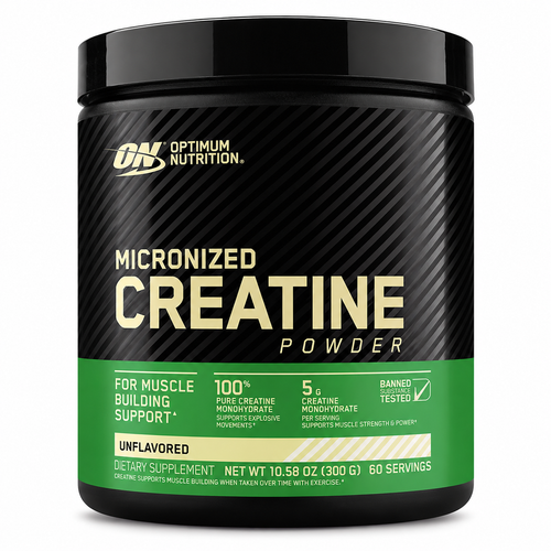 CREATINA MONOHIDRATADA | OPTIMUM NUTRITION | 300G | PURA 5G X SERVICIO