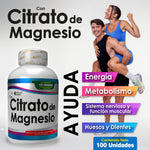 CITRATO DE MAGNESIO MASTICABLE | NATURAL HEALTH | 100 TABLETAS INVIMA